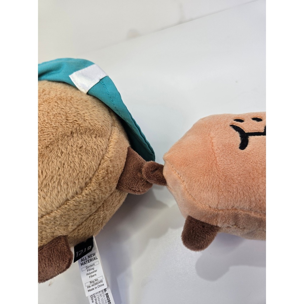 BT21 Shooky Plush with Teal Bucket Hat and Friend Line Friends BTS - Picture 4 of 6
